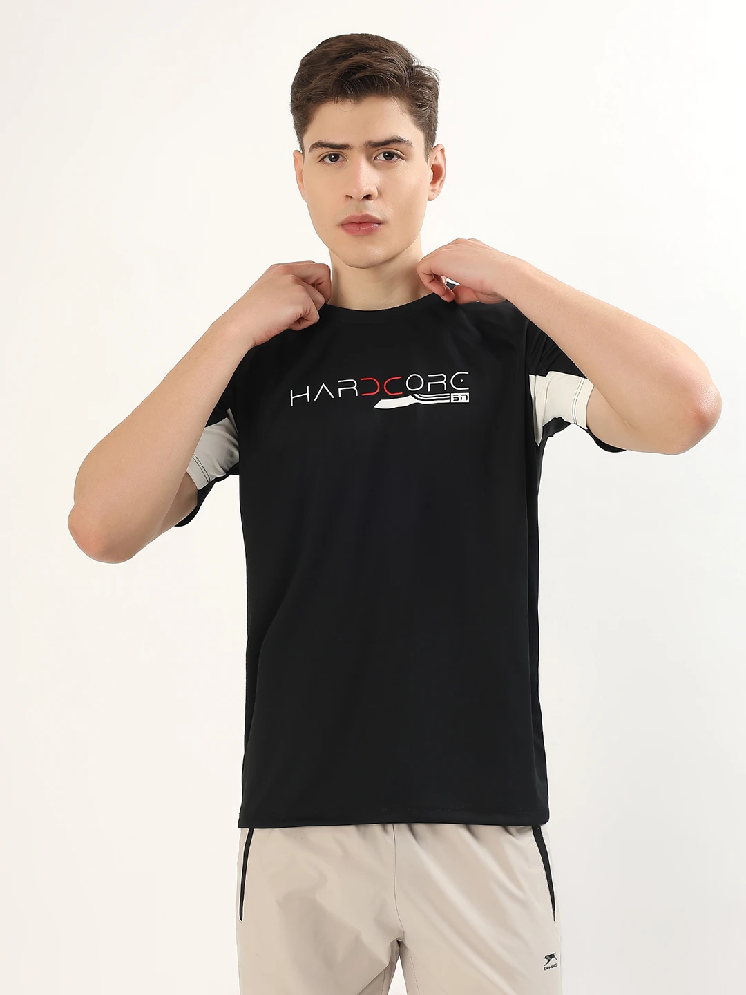 T-Shirts Vinayl Printing Half Sleeves Round Neck Interlock