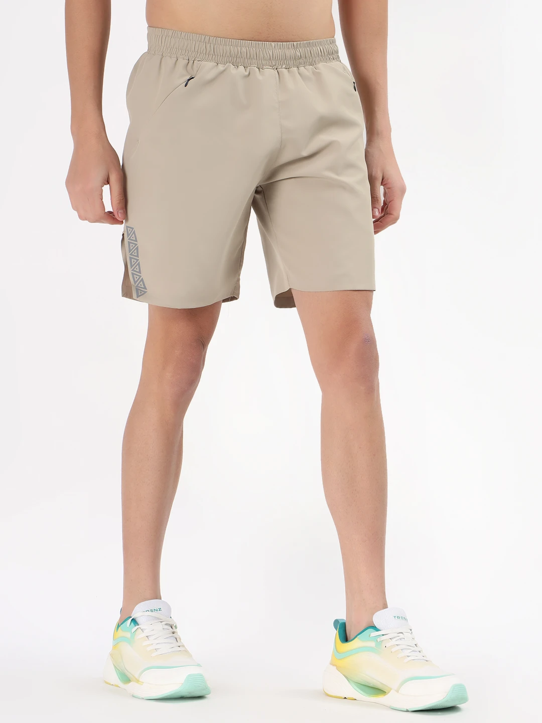 Half Pant Pockets: 2 Sides Zip New Dobby