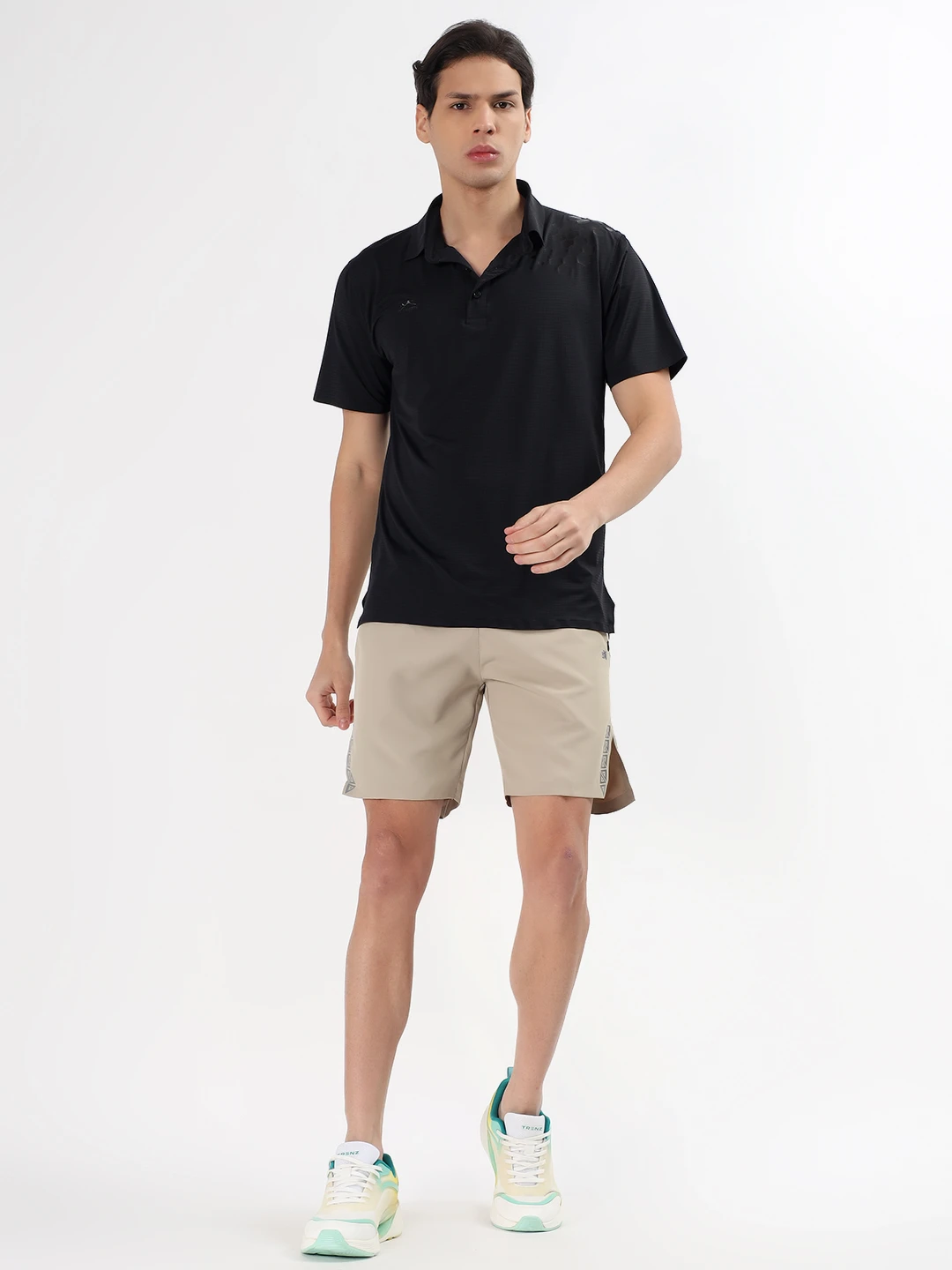 Half Pant Pockets: 2 Sides Zip New Dobby