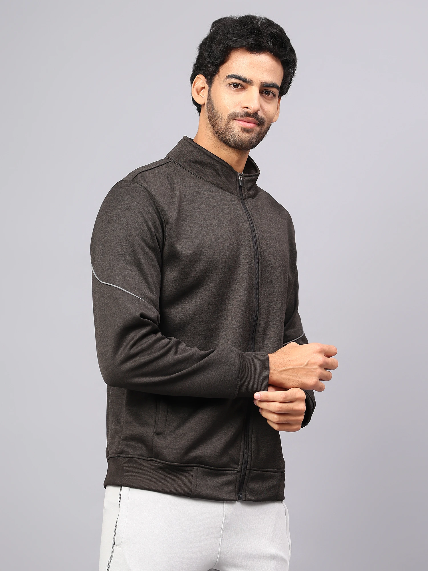 Jacket 100% polyester Melange