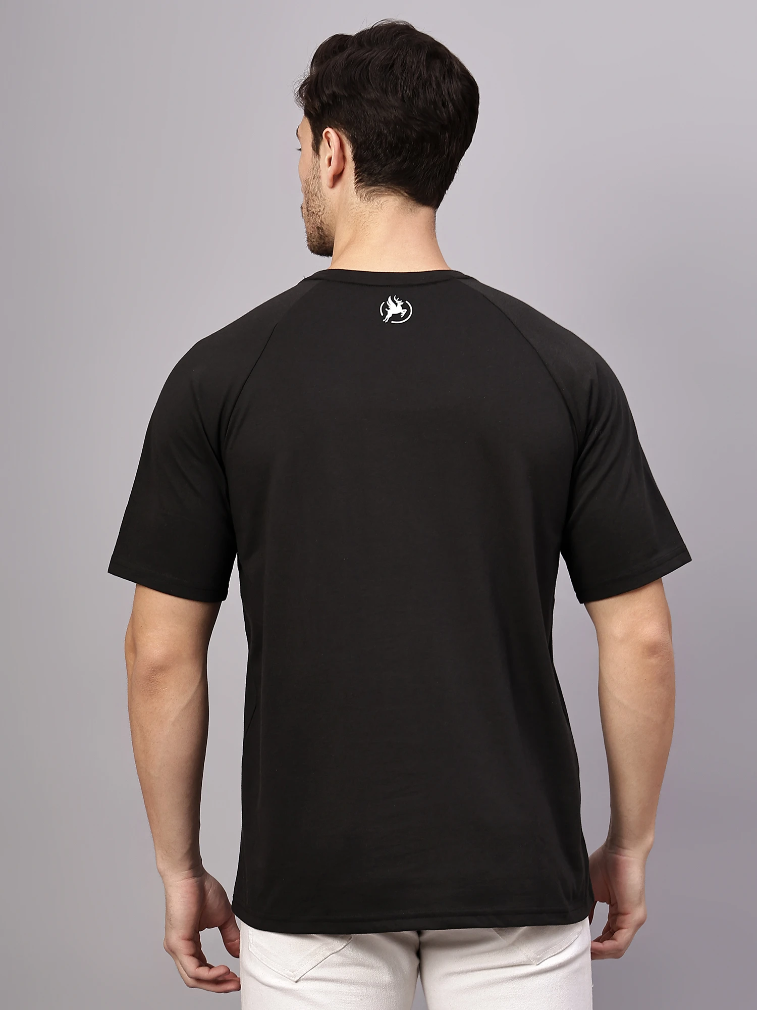 T-Shirts Oversized Half Sleeves Round Neck Cotton Blend Men TRENZ