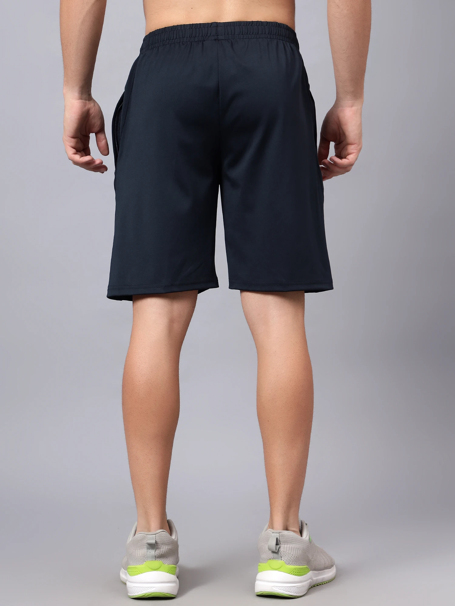 Half Pant Pockets: 2 Sides Zip Interlock Lycra