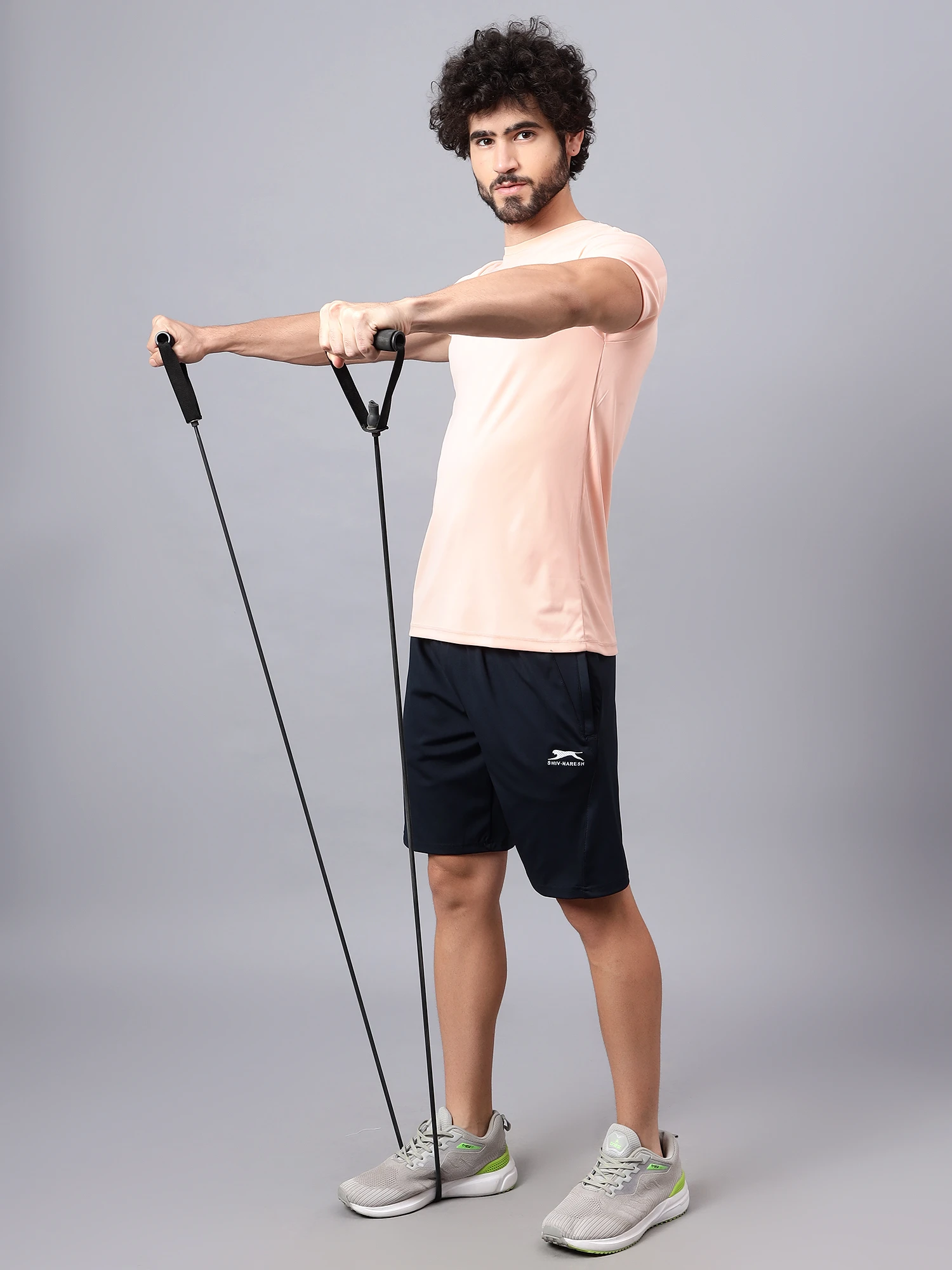 Half Pant Pockets: 2 Sides Zip Interlock Lycra