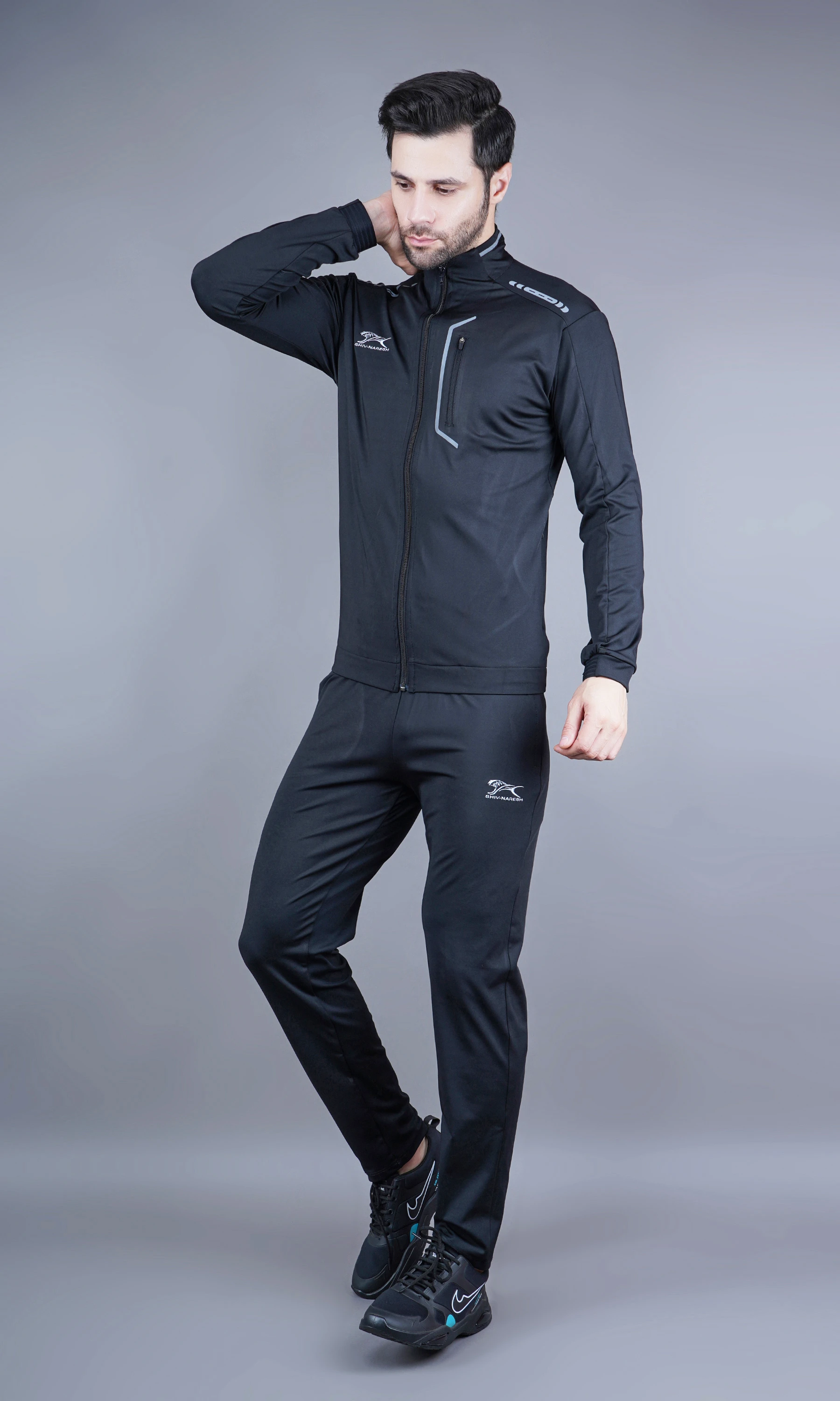 Tracksuit SOLID Interlock Lycra Men
