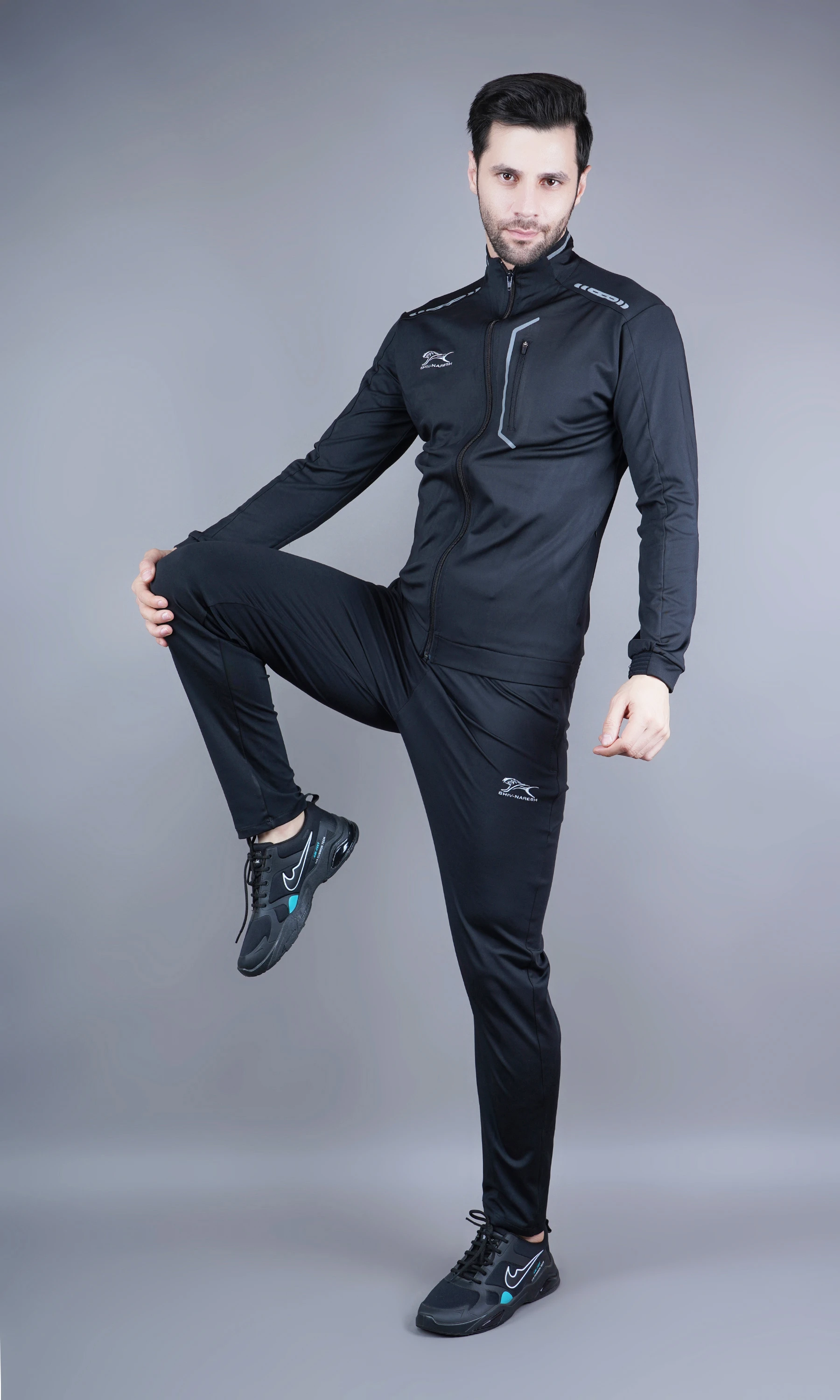 Tracksuit SOLID Interlock Lycra Men