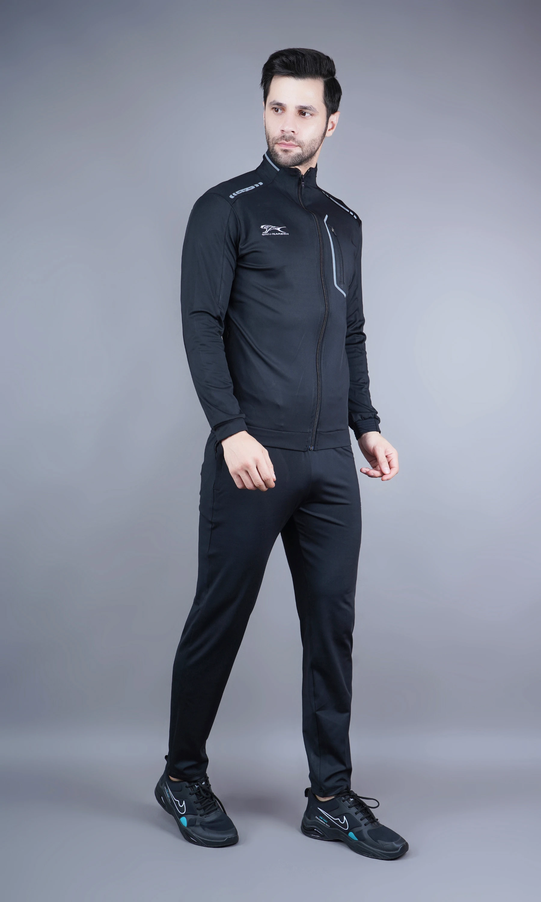 Tracksuit SOLID Interlock Lycra Men