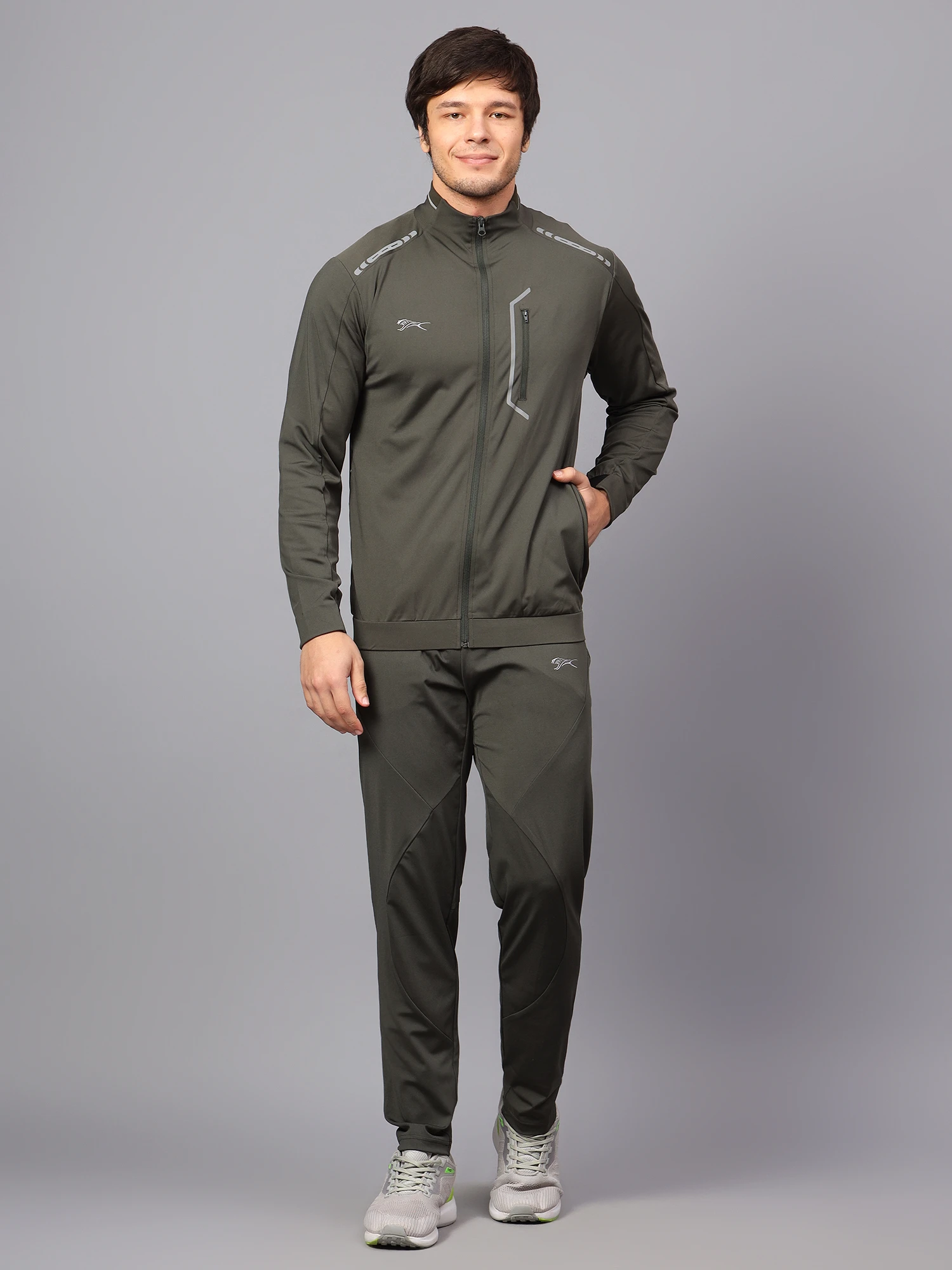 Tracksuit SOLID Interlock Lycra Men