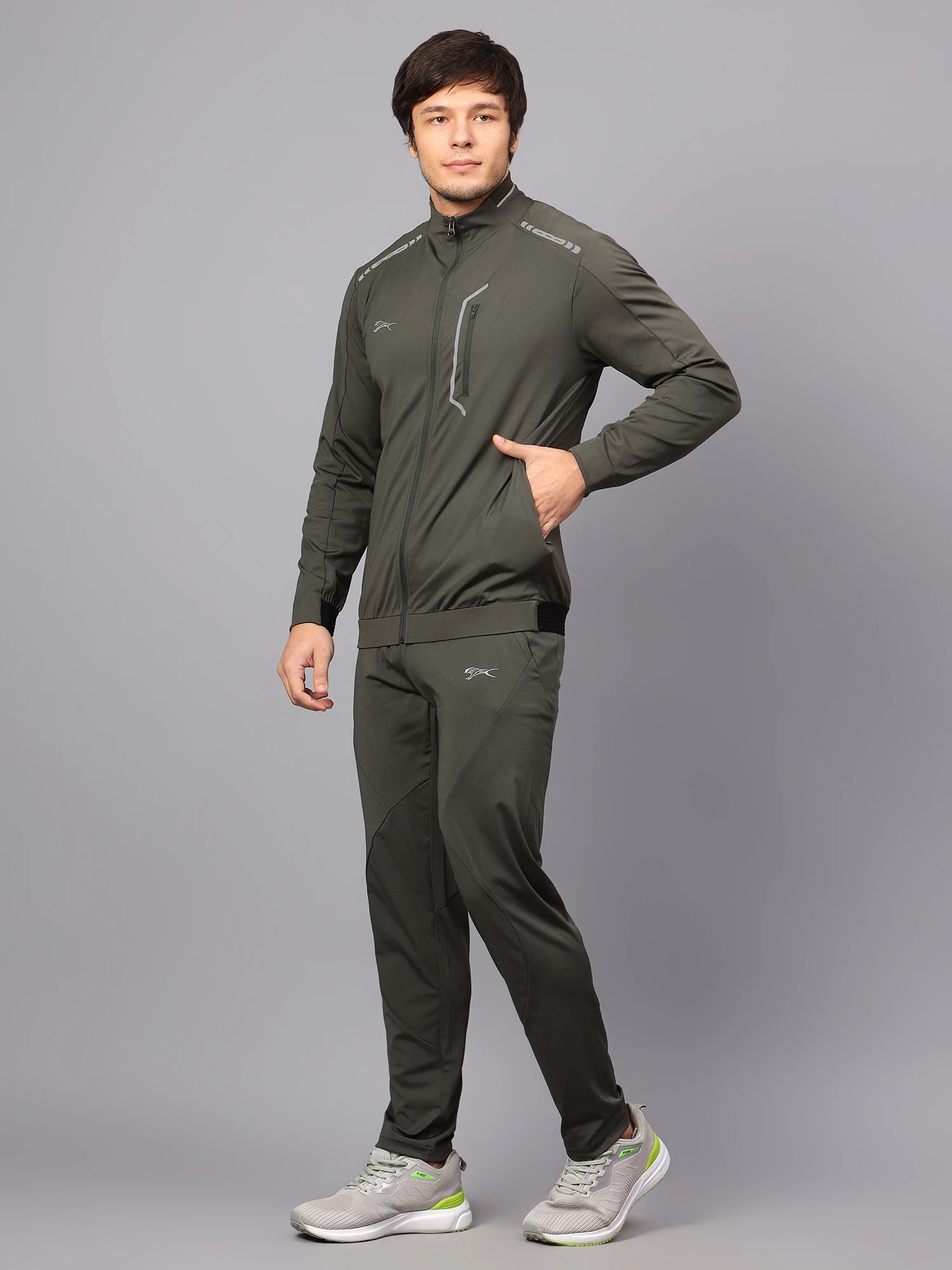 Tracksuit SOLID Interlock Lycra Men