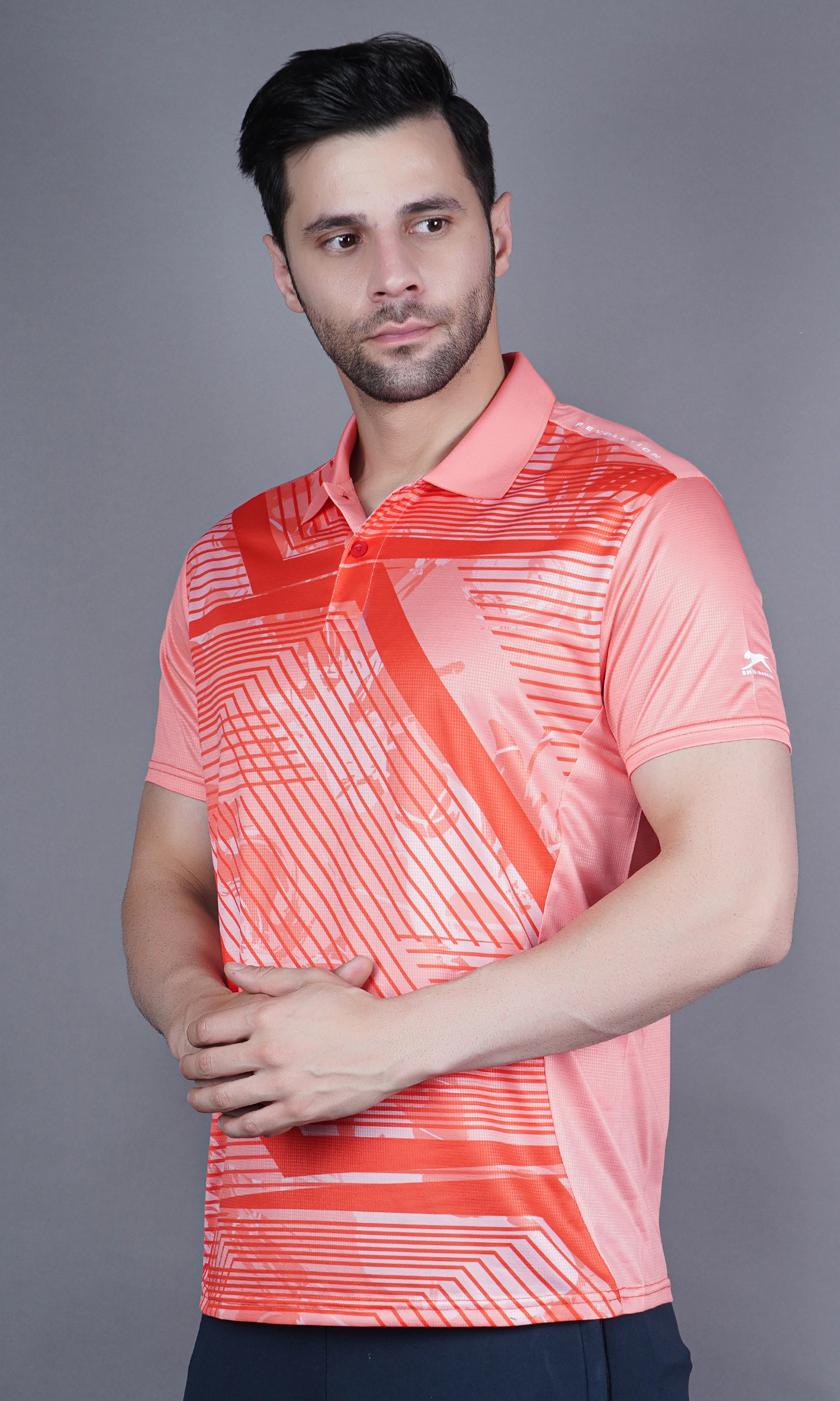 T-Shirts Full Sublimation Half Sleeves Flat Collar RiceNet