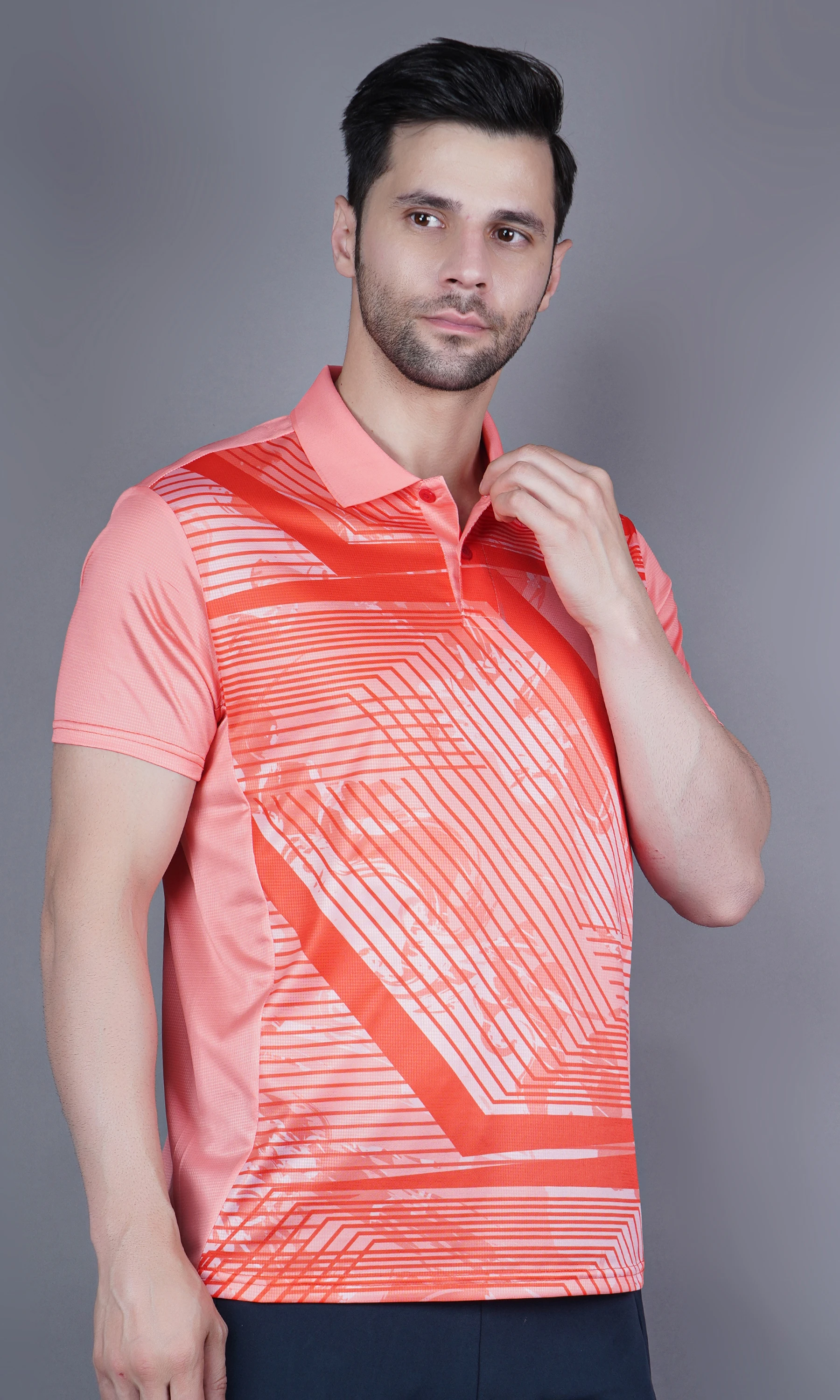 T-Shirts Full Sublimation Half Sleeves Flat Collar RiceNet
