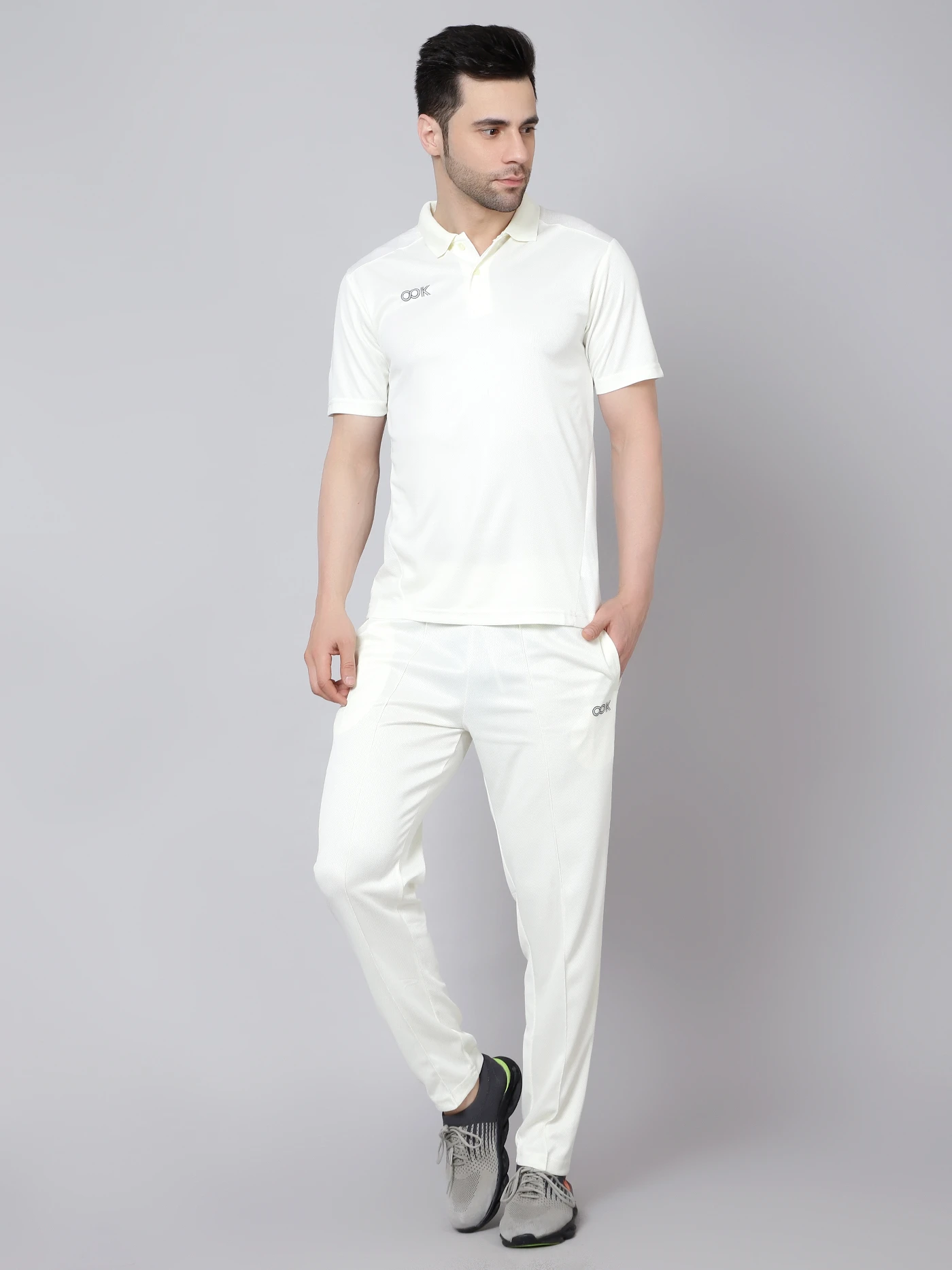Cricket Set Half Sleeves Flat Collar BindiNet Diagonal OOK