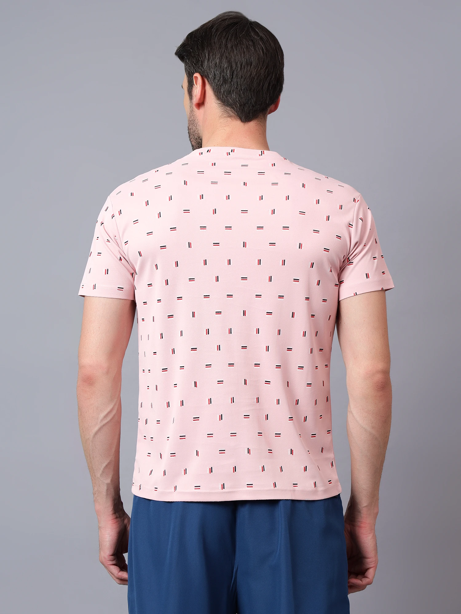 T-Shirts Half Sleeves Round Neck POLO KNIT Print