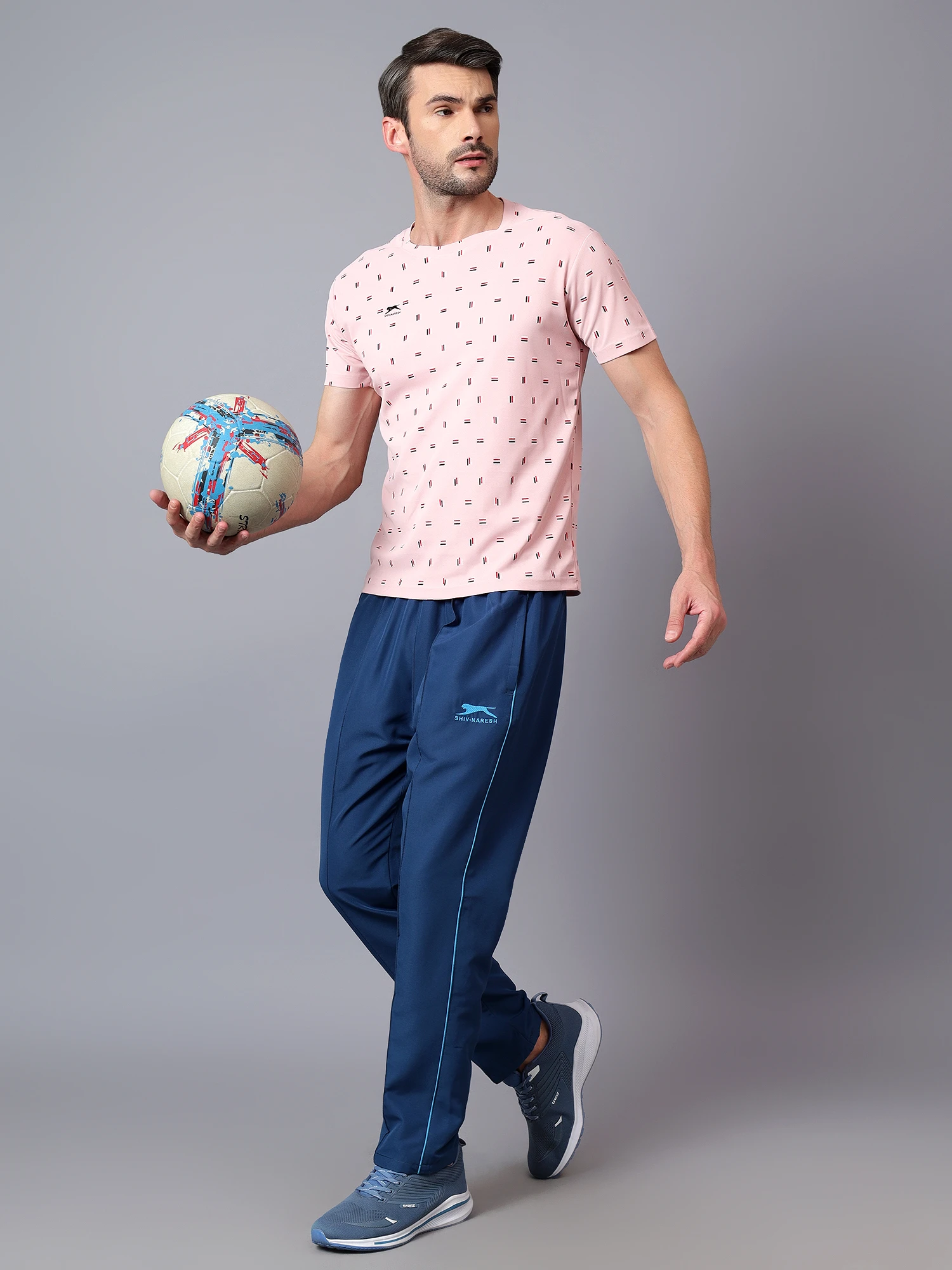 T-Shirts Half Sleeves Round Neck POLO KNIT Print