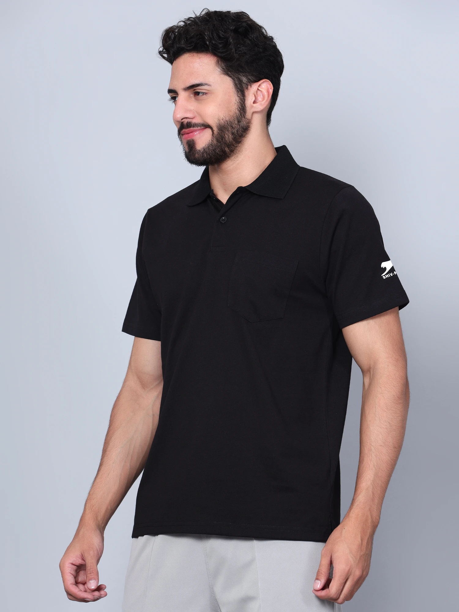 T-Shirts Half Sleeves Flat Collar Poly Pique