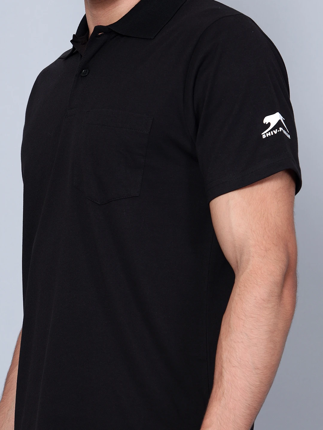 T-Shirts Half Sleeves Flat Collar Poly Pique