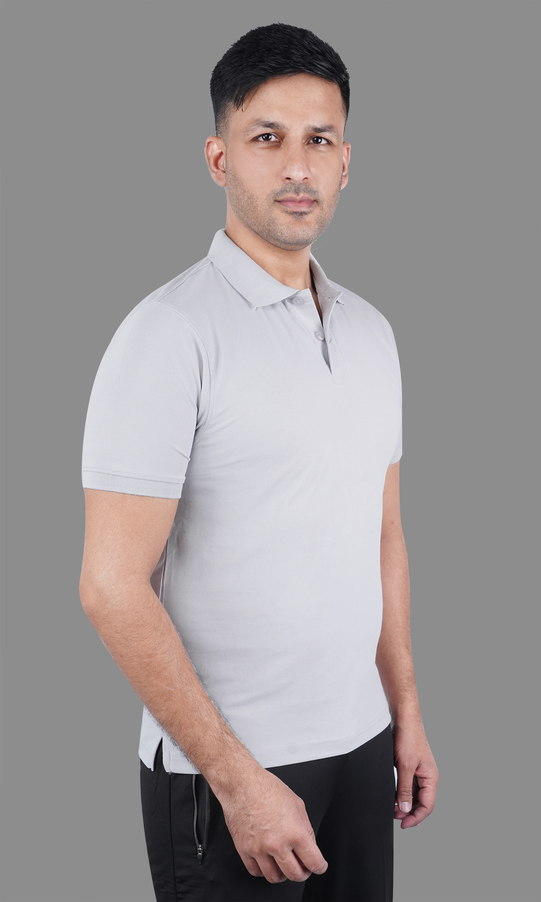 T-Shirts Half Sleeves Flat Collar PC Sinker