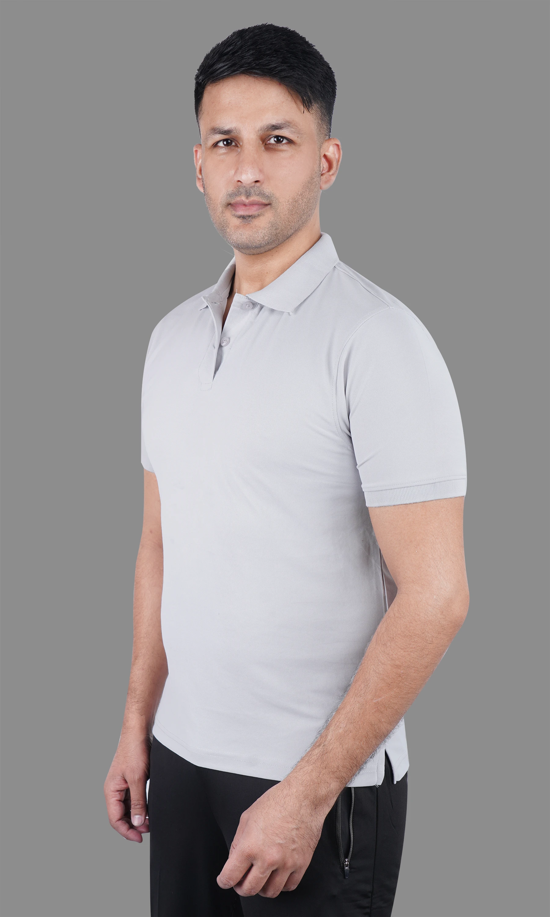 T-Shirts Half Sleeves Flat Collar PC Sinker