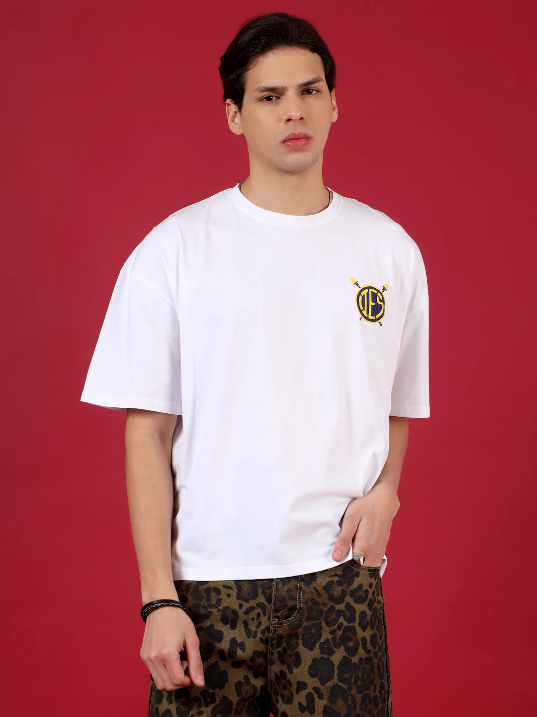 T-Shirts Oversize IIES Pigment Print Cotton Lycra UNISEX