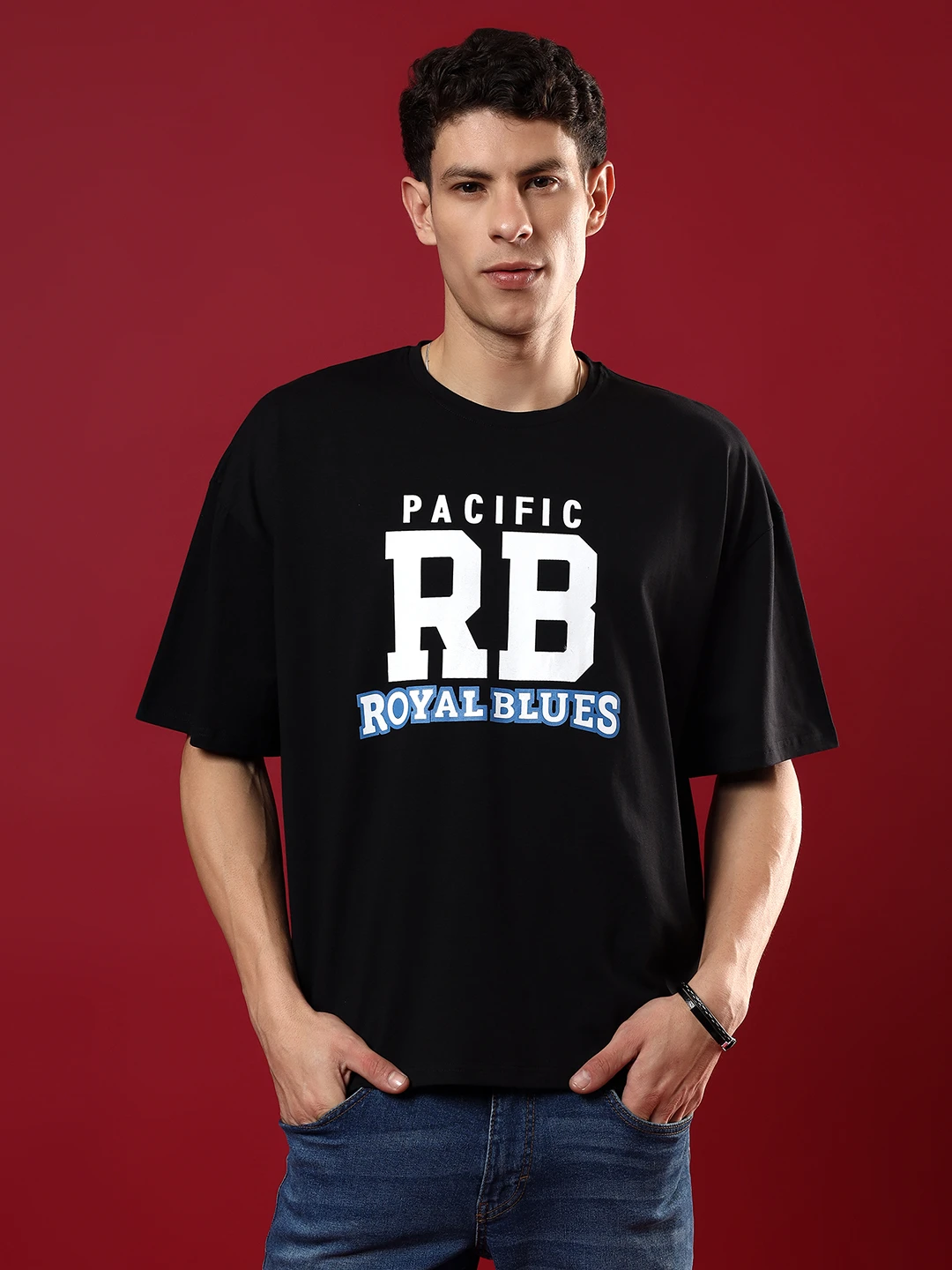 T-Shirts Oversize RB Pigment Print Cotton Lycra UNISEX