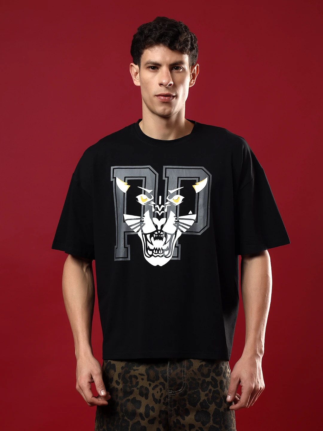 T-Shirts Oversize White Puff Print Cotton Lycra UNISEX