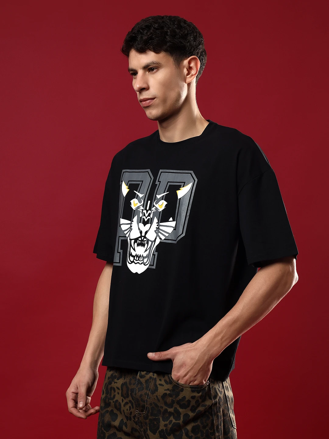 T-Shirts Oversize White Puff Print Cotton Lycra UNISEX